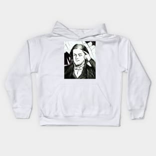 Rufus Wilmot Griswold Abstract Portrait | Rufus Wilmot Griswold Artwork 3 Kids Hoodie